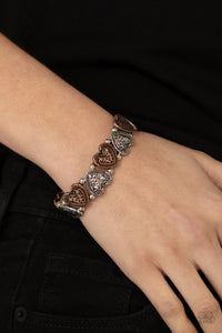 Paparazzi Rustic Heartthrob - Multi Heart Bracelet