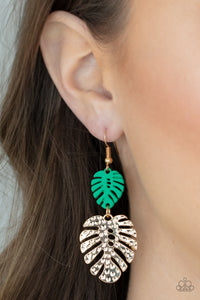 Paparazzi Palm Tree Cabana - Green Earrings