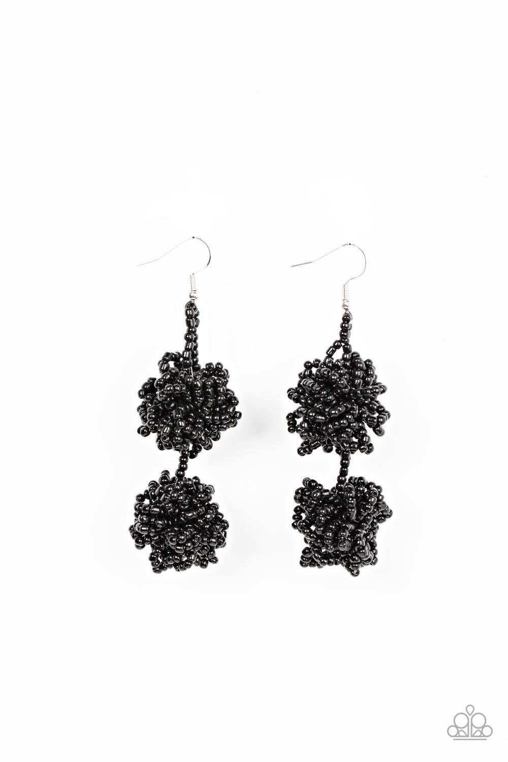 Paparazzi Celestial Collision - Black Seabead Earrings